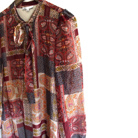 DR2 Daniel Rainn Mixed Pattern Bohemian Dress Small - Picture 3 of 8